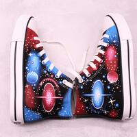 Galaxy nebula hand-painted shoes,winter shoes,sci-fi creative gift,Unique gift for her,personalized gift - Thumbnail 8