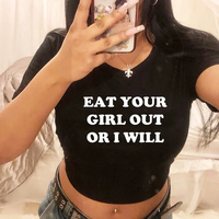 Free Shipping-EAT YOUR GIRL OUT OR I WILL BABY TEE - Thumbnail 1