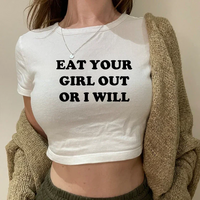 Free Shipping-EAT YOUR GIRL OUT OR I WILL BABY TEE - Thumbnail 2