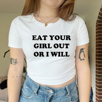 Free Shipping-EAT YOUR GIRL OUT OR I WILL BABY TEE - Thumbnail 3
