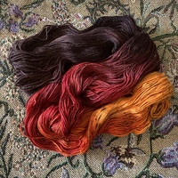 Dirt Wizard Hand Dyed Fingering Weight Sparkle Sock Yarn - Thumbnail 1