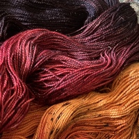 Dirt Wizard Hand Dyed Fingering Weight Sparkle Sock Yarn - Thumbnail 2