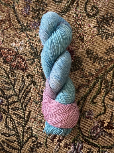 Fairy Floss Hand Dyed Fingering Weight Sock Yarn