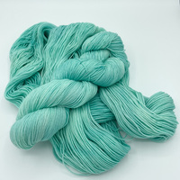 Spearmint Hand Dyed Fingering Weight Sock Yarn - Thumbnail 1