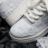 Rose Embossed Sneakers For Women - Thumbnail 6