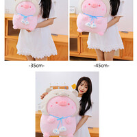 FREE SHIPPING Kawaii lulu pig with hoodie plush toy - Thumbnail 4