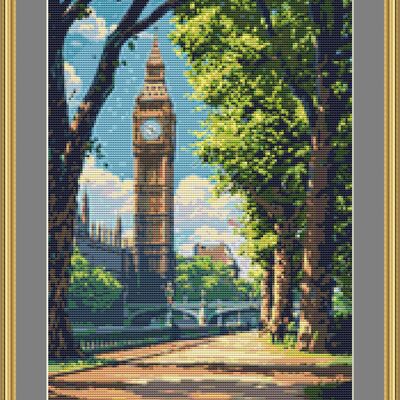 The embankment cross stitch pattern