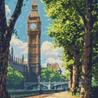 The Embankment Cross Stitch Pattern - Thumbnail 1