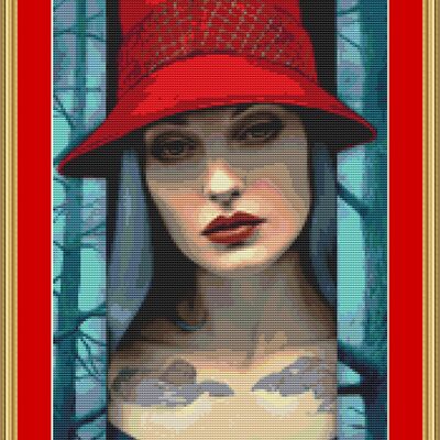 Tattoos cross stitch pattern