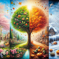 Seasons Cross Stitch Pattern - Thumbnail 2