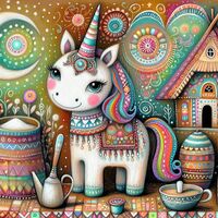 Rainbow Unicorn Cross Stitch Pattern - Thumbnail 2