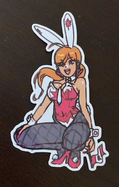 Roxy Mountains bunny sticker