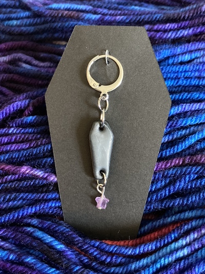 Black Coffin Stitch Marker