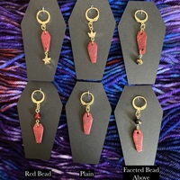 Red Coffin Stitch Marker - Thumbnail 1