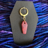 Red Coffin Stitch Marker - Thumbnail 2
