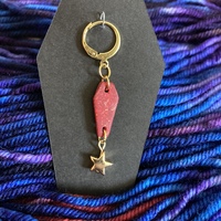 Red Coffin Stitch Marker - Thumbnail 4