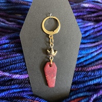 Red Coffin Stitch Marker - Thumbnail 7