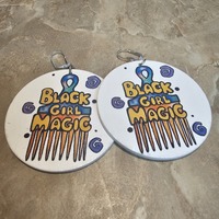 Afro Comb Earrings  - Thumbnail 2