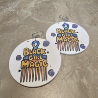 Afro Comb Earrings  - Thumbnail 3