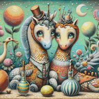 Mythical Creatures Cross Stitch Pattern - Thumbnail 1