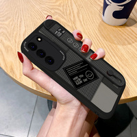 Smiley Face Leather Case With Wristband For Samsung 25 24 23 SGX01 - Thumbnail 2