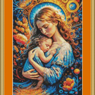 Mother cross stitch pattern