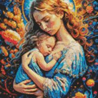 Mother Cross Stitch Pattern - Thumbnail 1