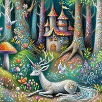 Magical Forest Cross Stitch Pattern - Thumbnail 2