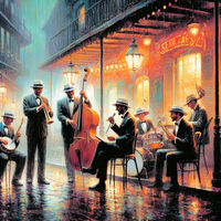 Jazz Band Cross Stitch Pattern - Thumbnail 2