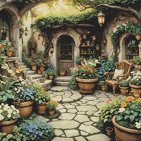 In Full Bloom Cross Stitch Pattern - Thumbnail 1