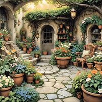 In Full Bloom Cross Stitch Pattern - Thumbnail 2