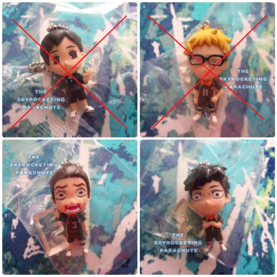 Haikyuu!! figure keychain - azumane asahi or sawamura daichi - 