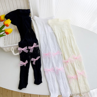 Y2K Fishnet Heart Pattern Pantyhose Stockings Tights - Thumbnail 4