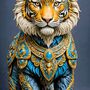 Gilded Tiger Cross Stitch Pattern-2