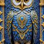 Gilded Owl Cross Stitch Pattern-2