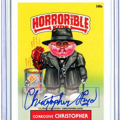 Horrorible kids christopher lloyd - celebrity auto card