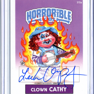 Horrorible kids leah voysey - celebrity auto card