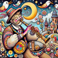 Folk Art Cross Stitch Pattern - Thumbnail 2