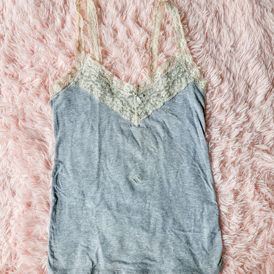 Coquette grey laced cami - Thumbnail 1