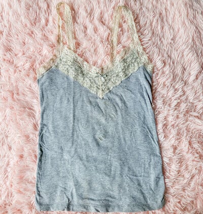 Coquette Grey Laced Cami