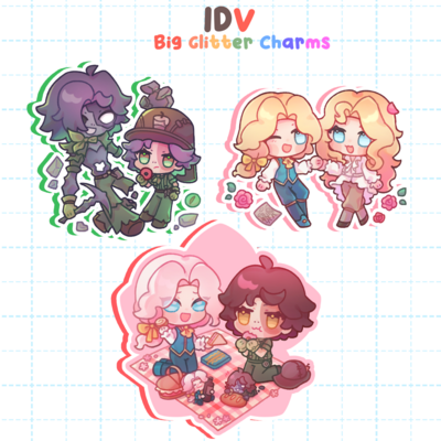 Idv big glitter charm