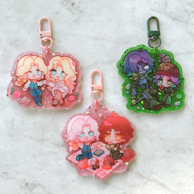Idv big glitter charm