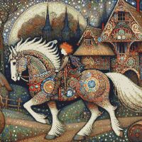 Fantasy Horse Cross Stitch Pattern - Thumbnail 1