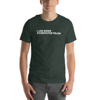 Joe Biden convicted felon t-shirt Unisex - Thumbnail 25