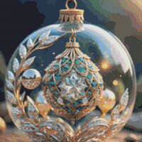 Fantasy Bauble Cross Stitch Pattern - Thumbnail 1