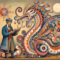 Fantastical Creature Cross Stitch Oattern - Thumbnail 2