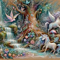 Enchanted Unicorns Cross Stitch Pattern - Thumbnail 2