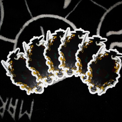 6 feet back or 6 feet under | vinyl stickers