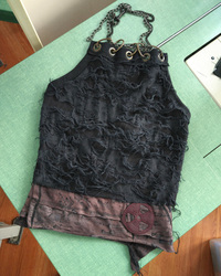 OOAK Chain Reaction Halter Top #1 - Thumbnail 3