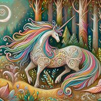 Enchanted Unicorn Cross Stitch Pattern - Thumbnail 2